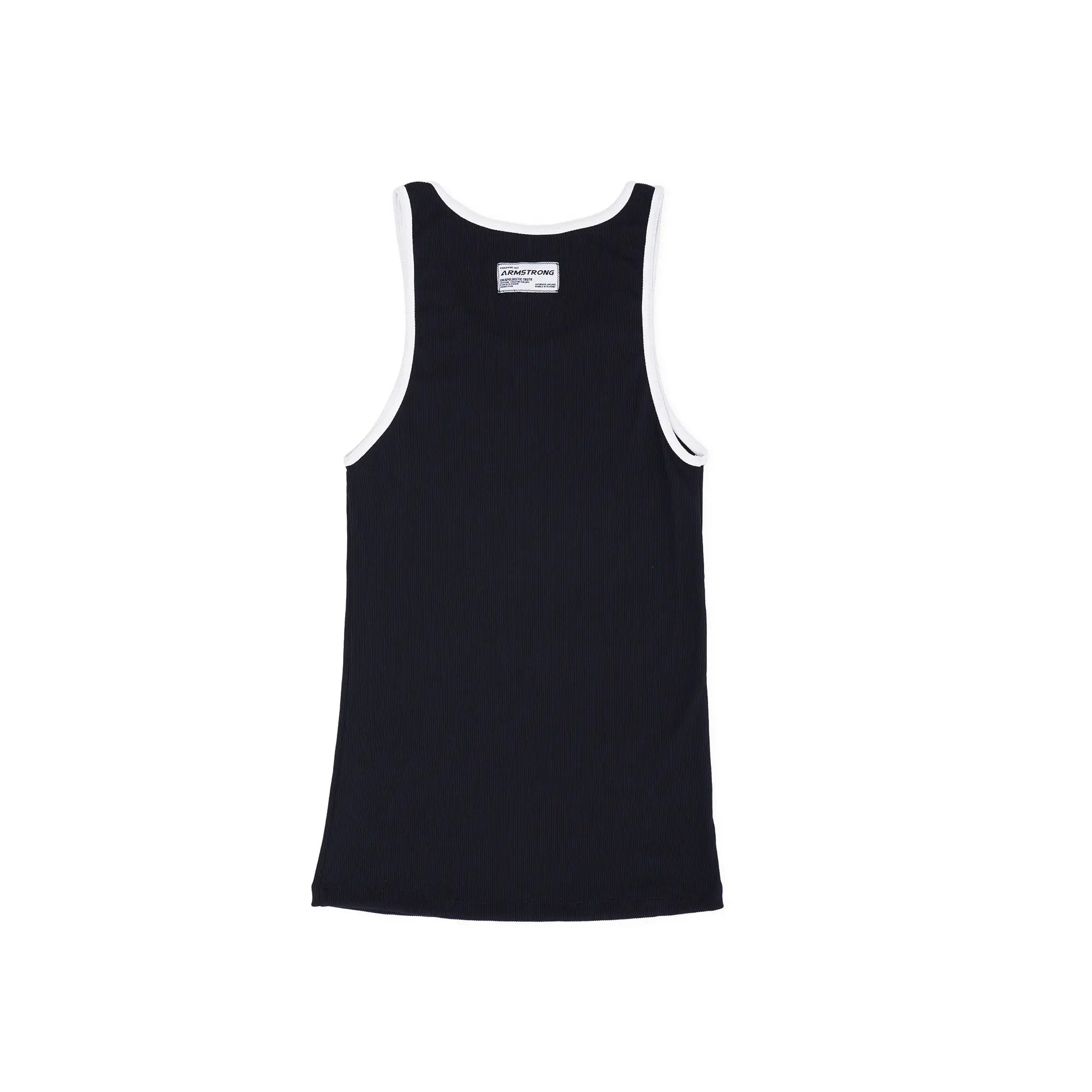 Physique Academy Rib Tank Back White Edges