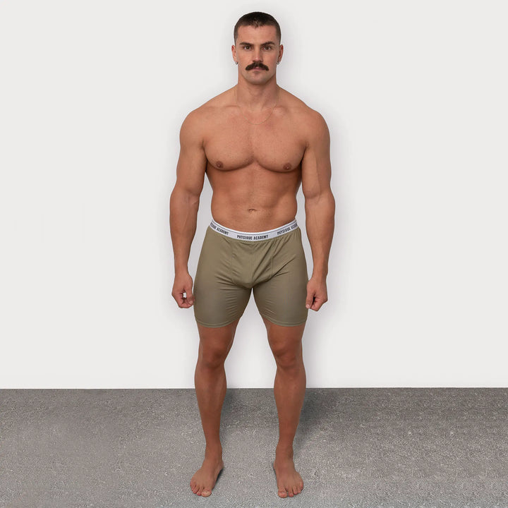 Physique Academy Khaki Boxers - Pack of 3