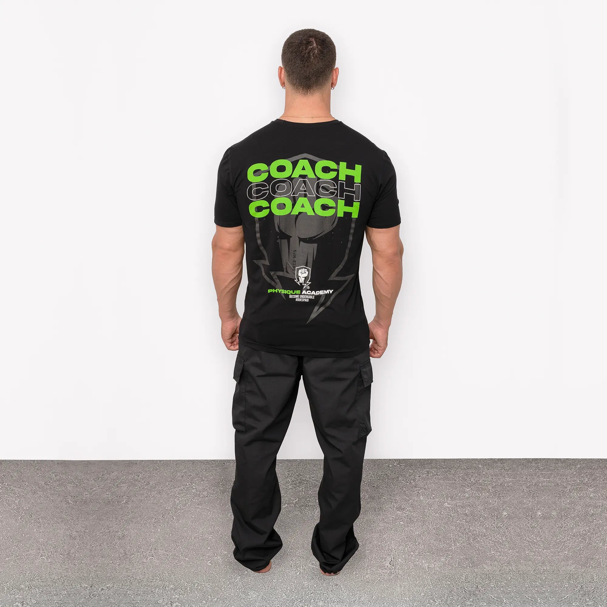 Physique Academy Coach T-Shirt Black-Green