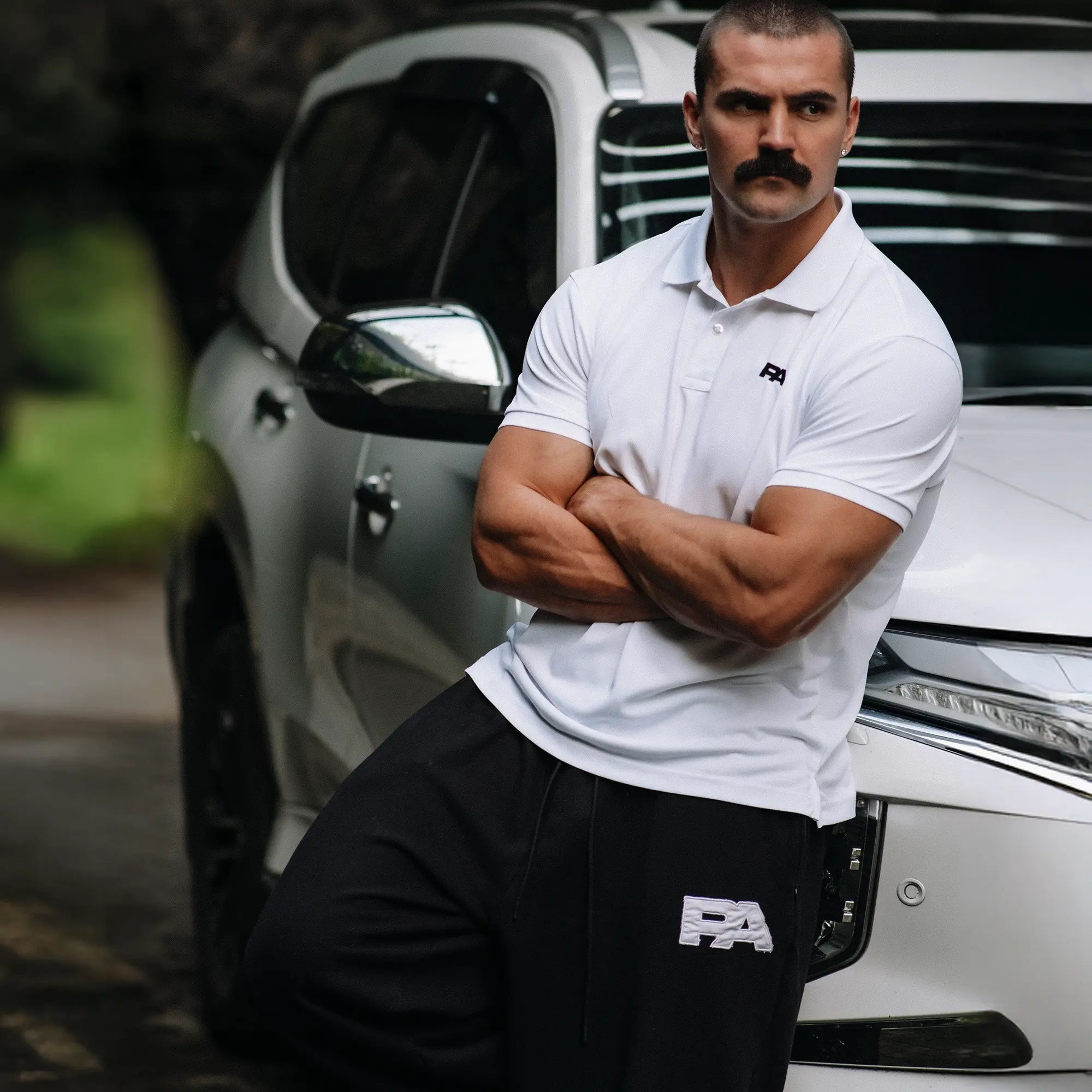 Physique Academy Signature White Polo