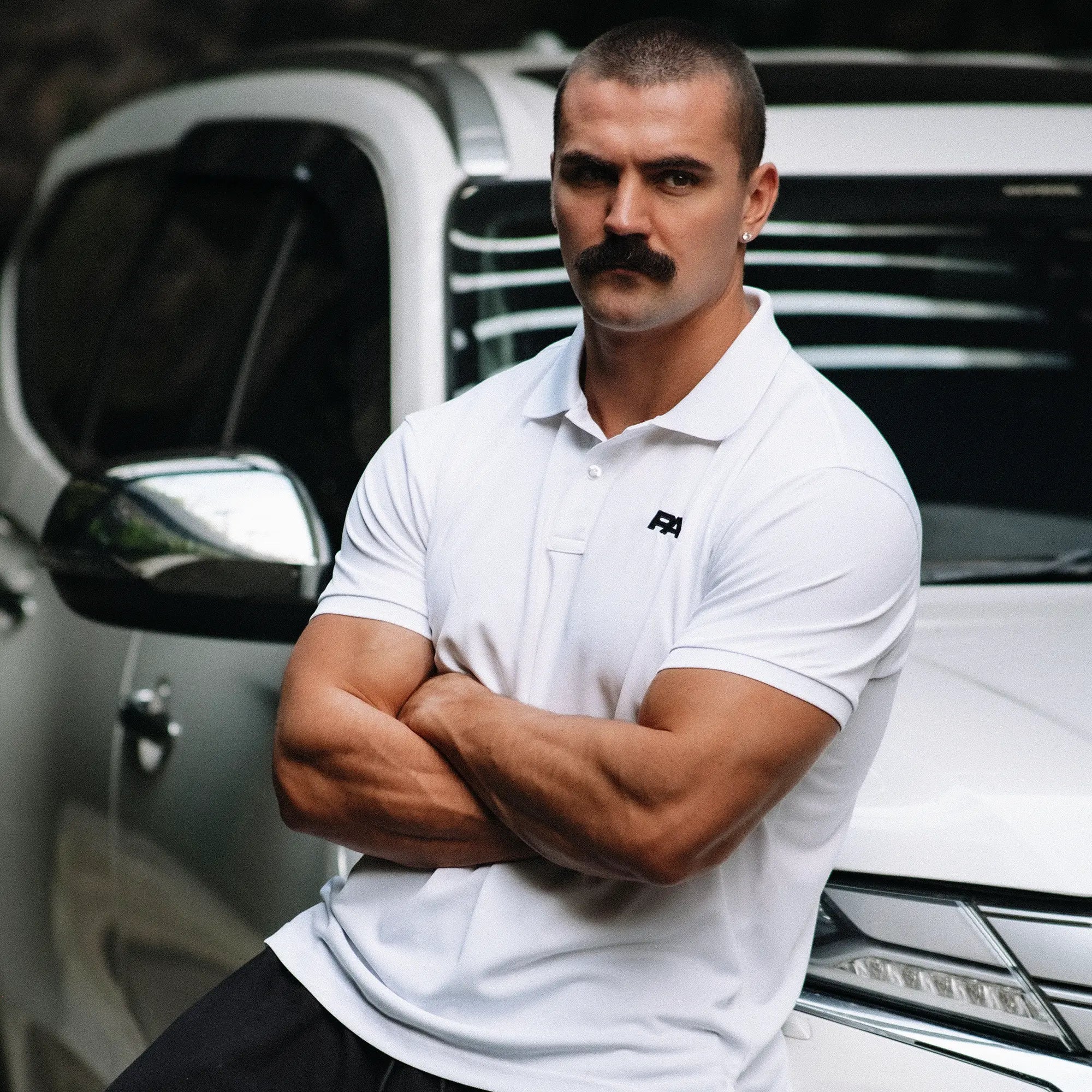 Physique Academy Signature White Polo