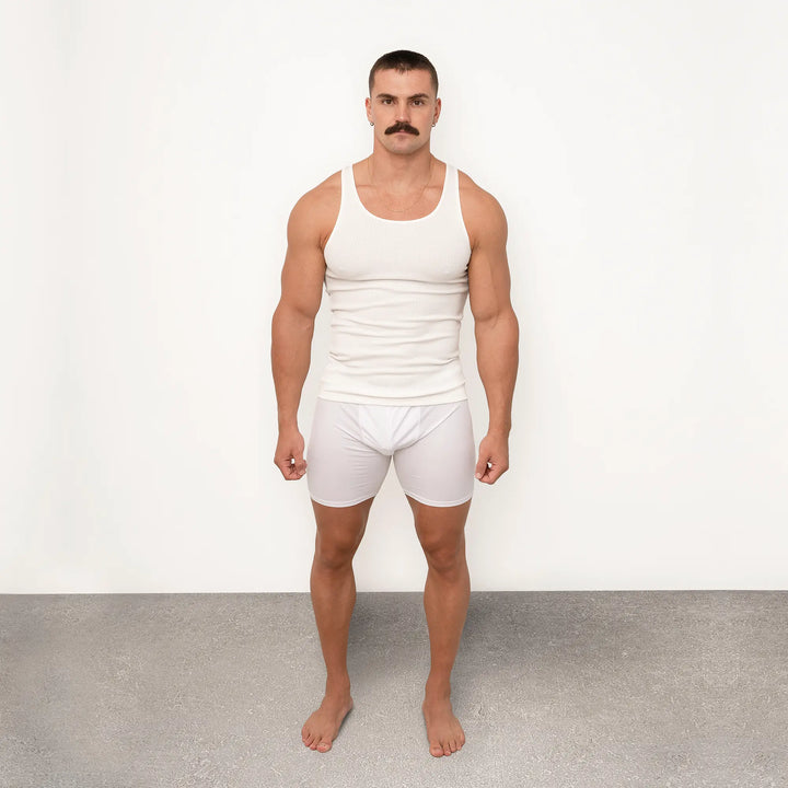 Physique Academy Rib Tank White